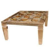 A Roman Tile and Lucite Low Table