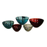 "FUGA" glass bowls.
