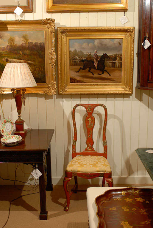 English Equestrian Oil Painting