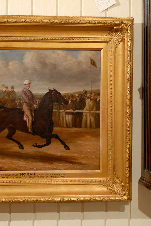 English Equestrian Oil Painting For Sale 1