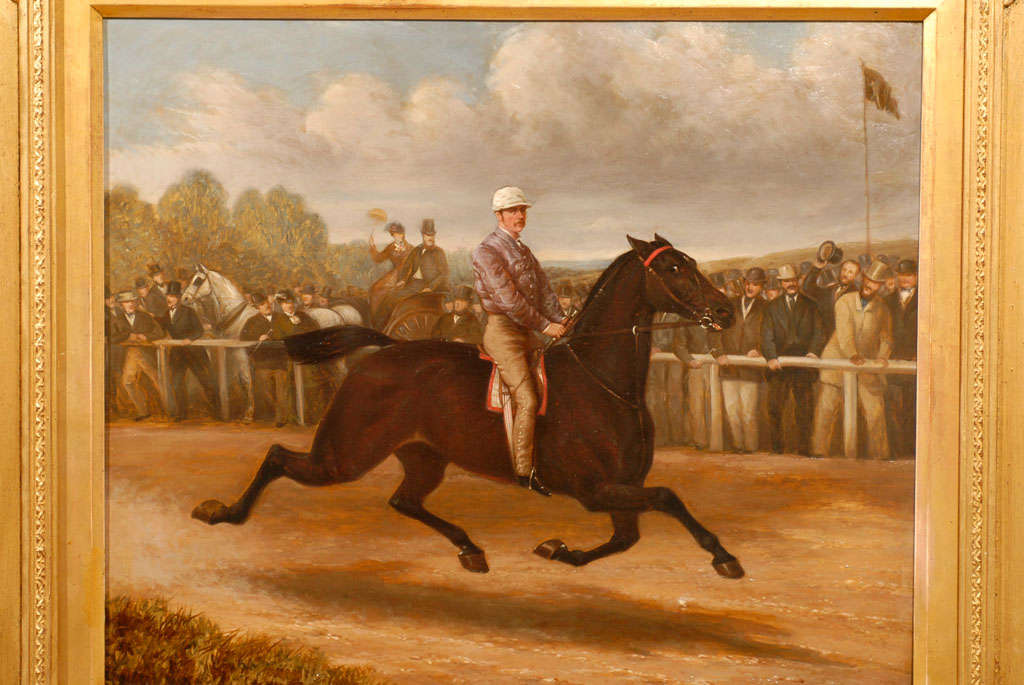 English Equestrian Oil Painting For Sale 3