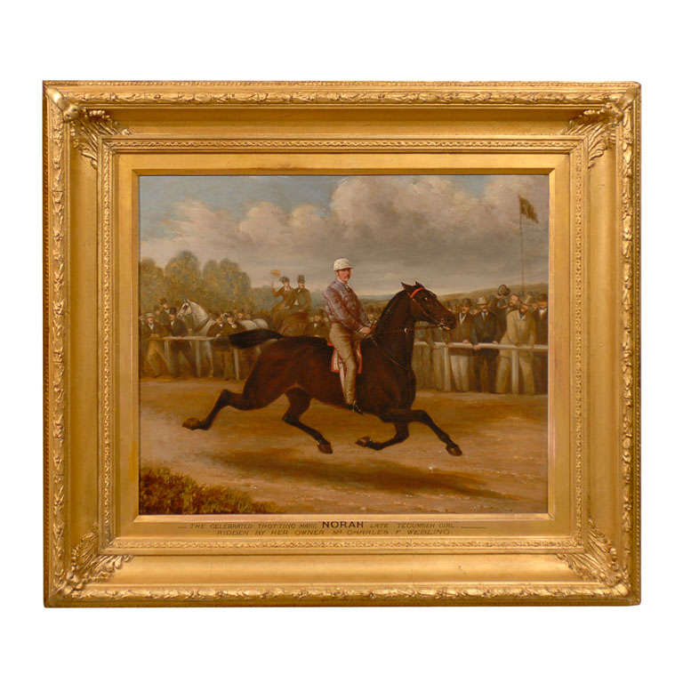 English Equestrian Oil Painting For Sale