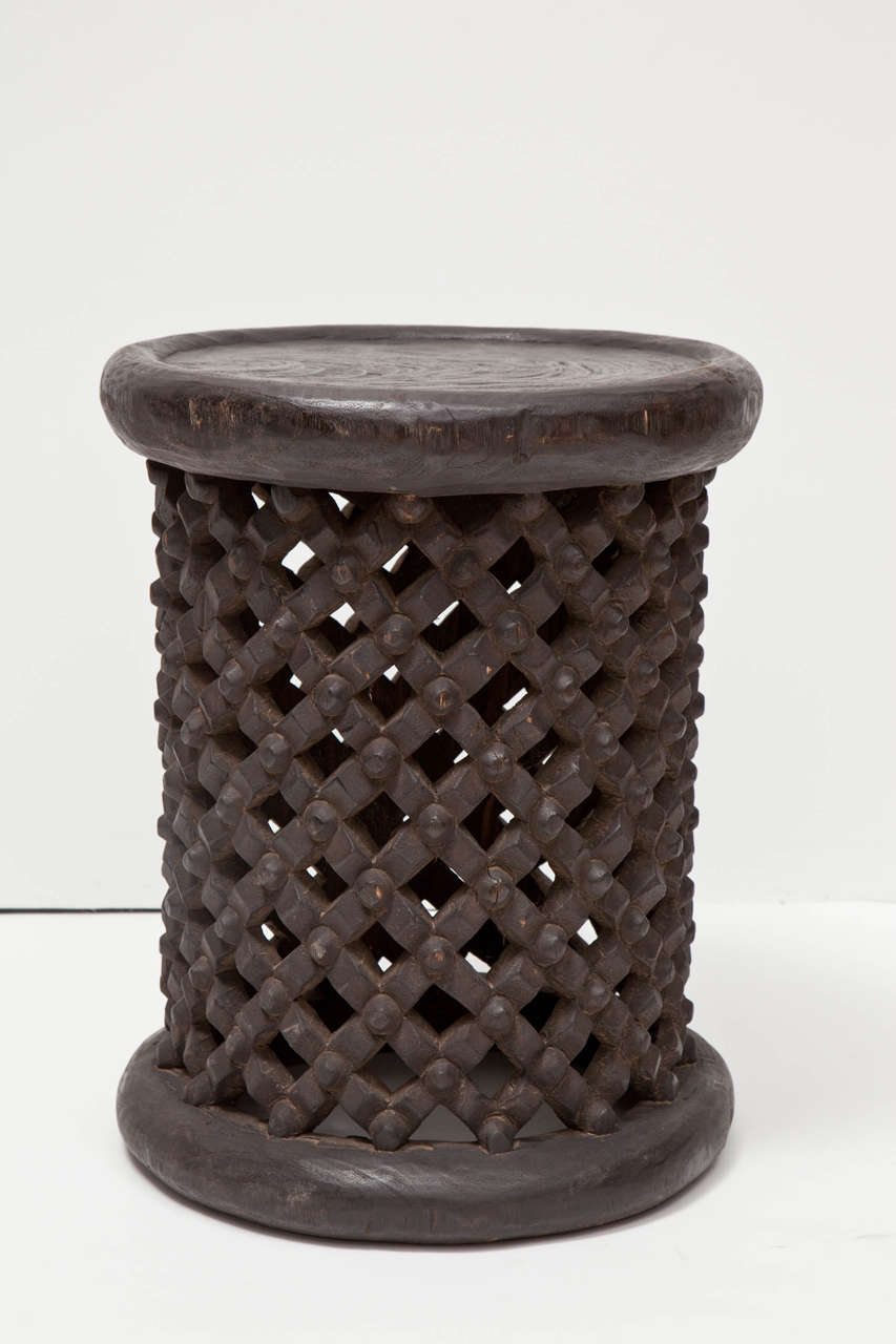 African Tall Drum Table