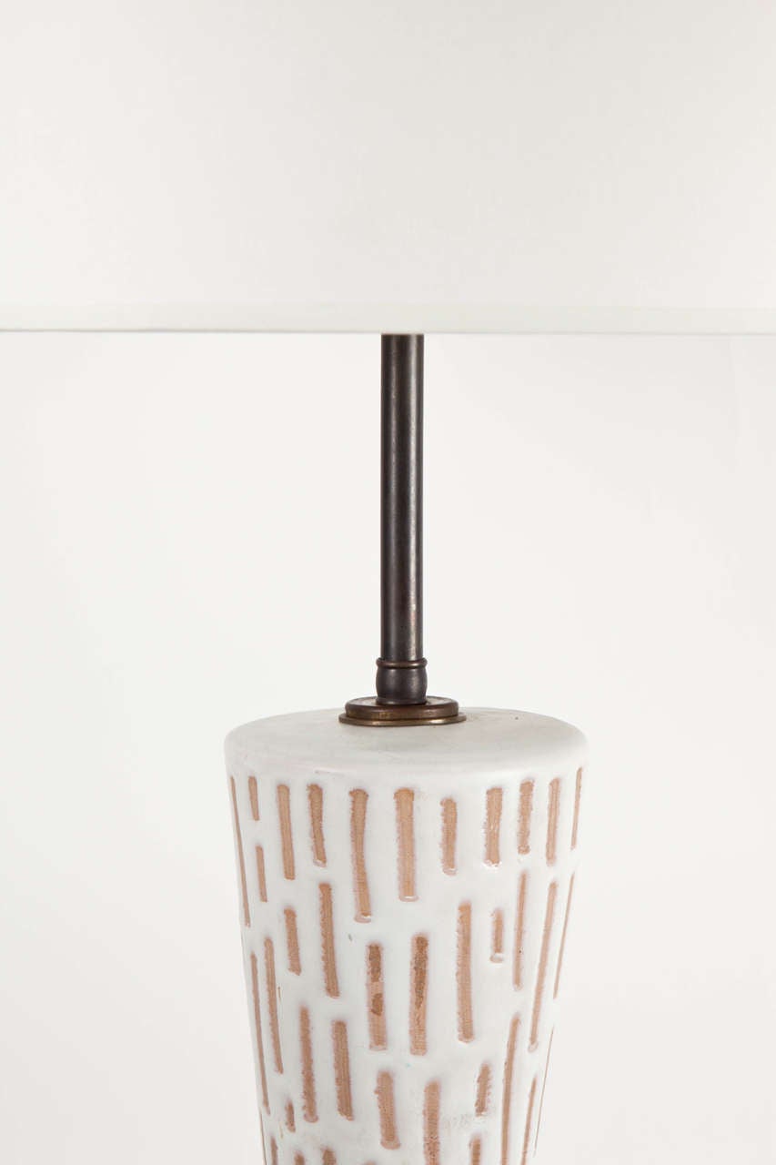 Mid-20th Century Italian Ceramic Table Lamp by Raymor