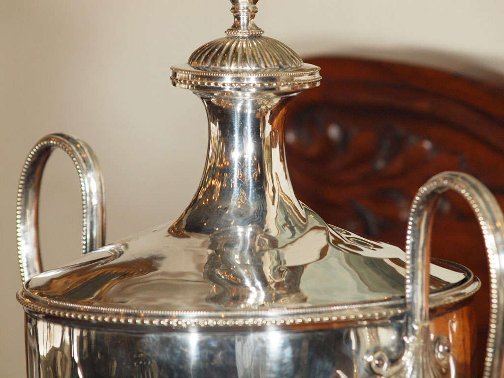 Antique English Sheffied tea urn 1