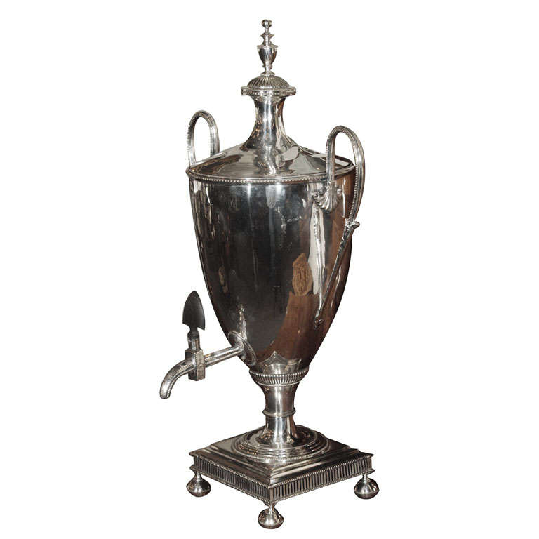Antique English Sheffied tea urn