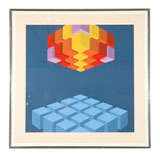 Cubes Separated III 29/50 Offset Lithograph