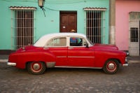Car and Superman, Trinidad, Cuba