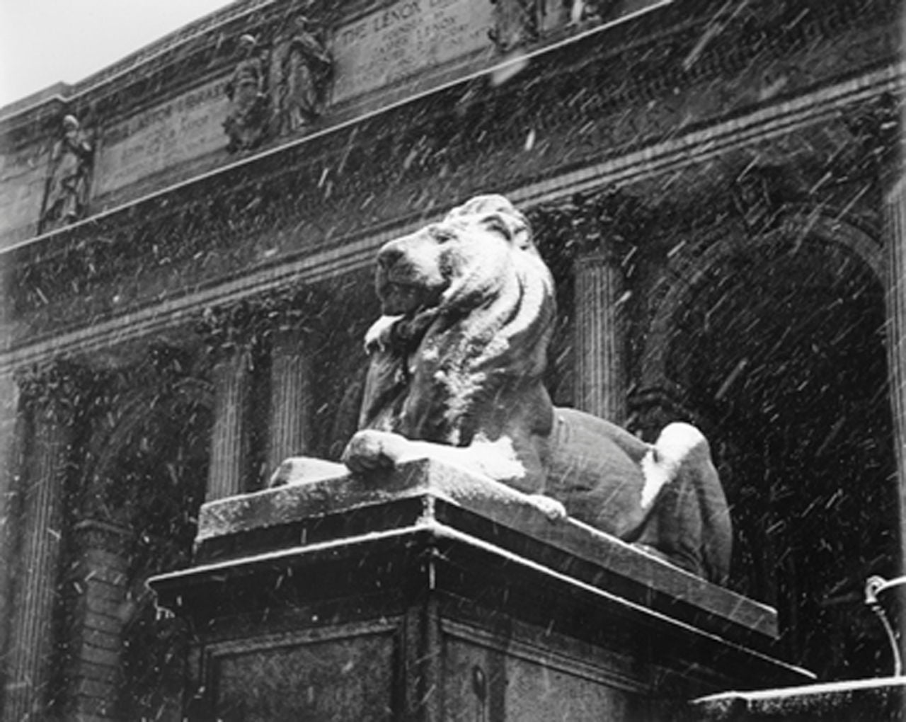 Benn Mitchell Black and White Photograph - New York Public Library