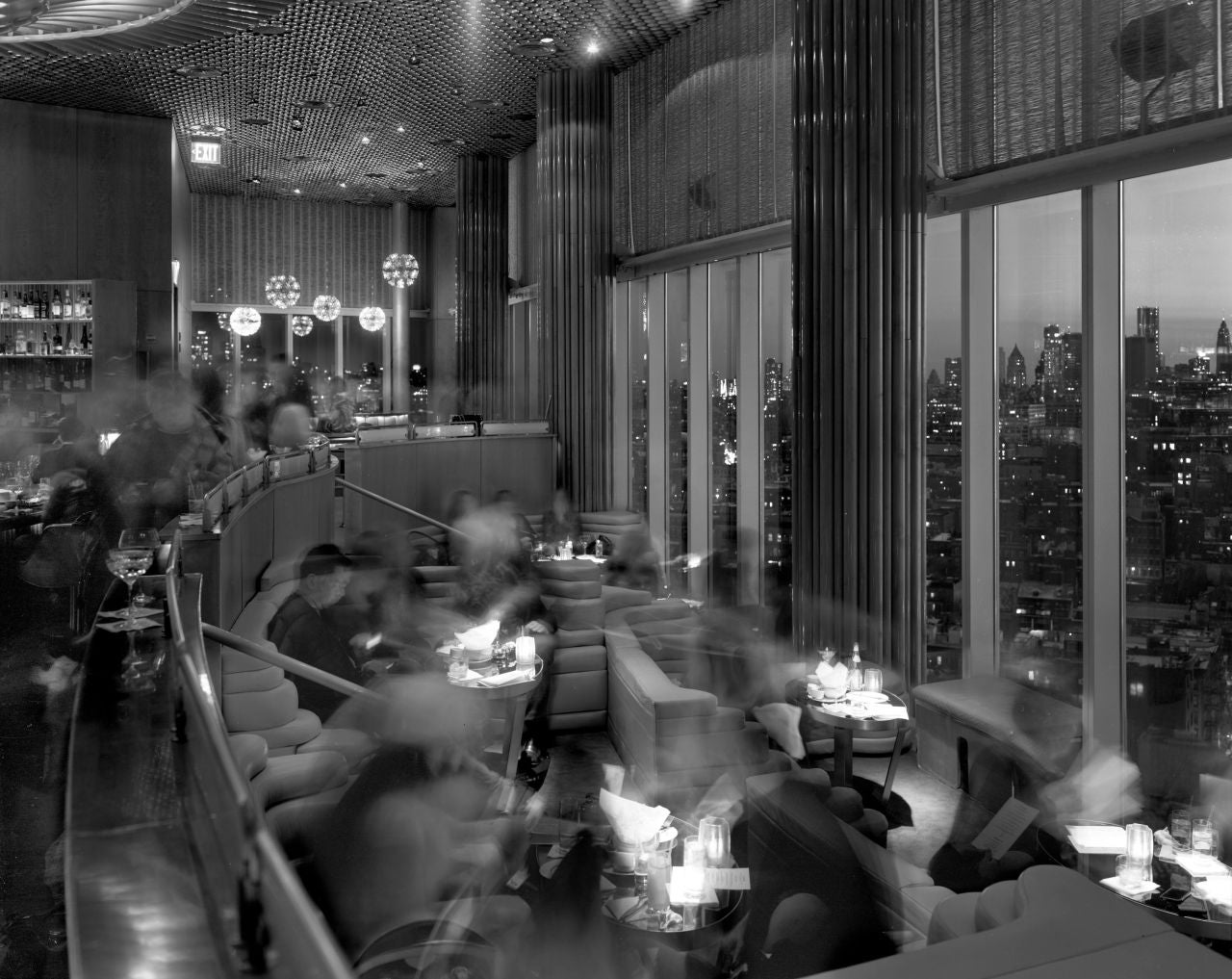 Cocktails at the Top of the Standard, The Standard Hotel, New York - Photograph by Matthew Pillsbury