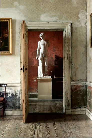 Simon Brown Color Photograph - Sculpture Through Doorway, Ireland