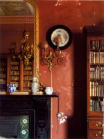 Mantle and chandelier, Stradbally Hall, County Laois, Ireland