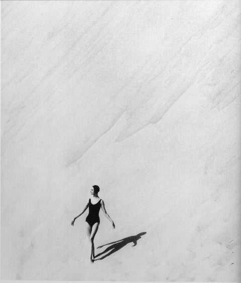 Catherine, Dune du Pyla - Photograph by Georges Dambier