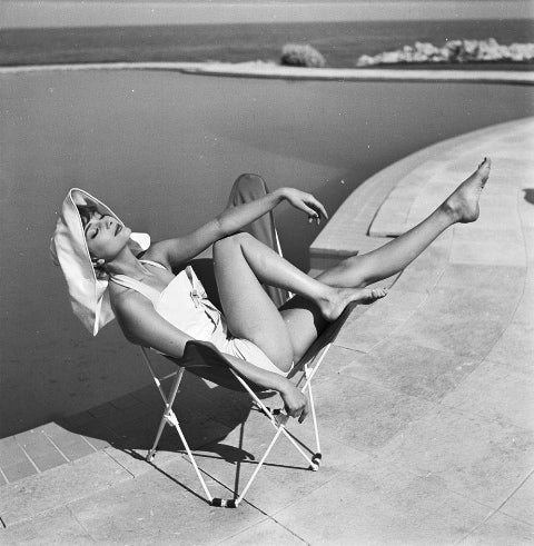 Marie Helene Arnaud, Cap d'Antibes - Photograph by Georges Dambier