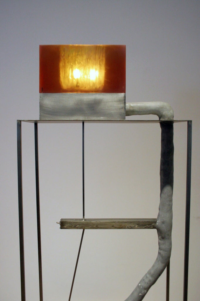 Gray Amber Lamp For Sale 1