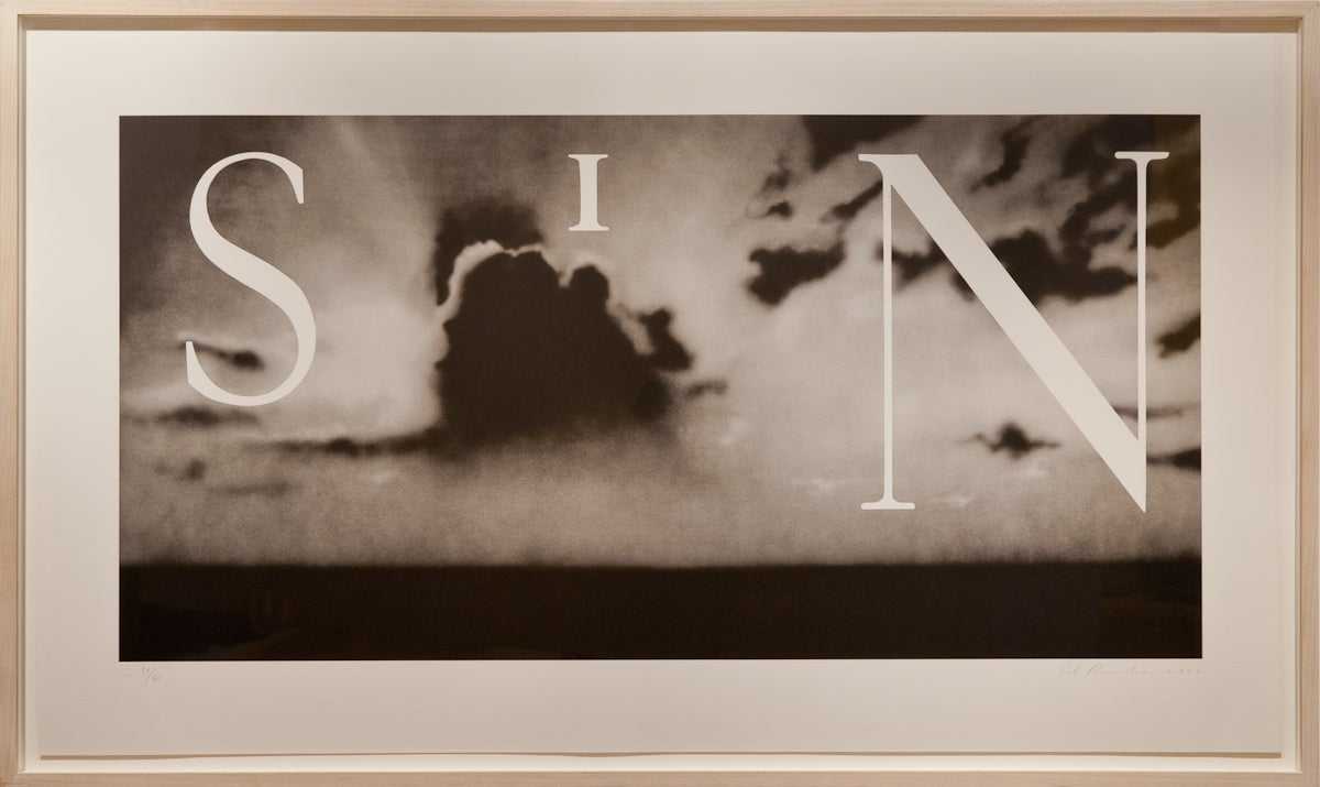 SIN (WITHOUT) - Print by Ed Ruscha