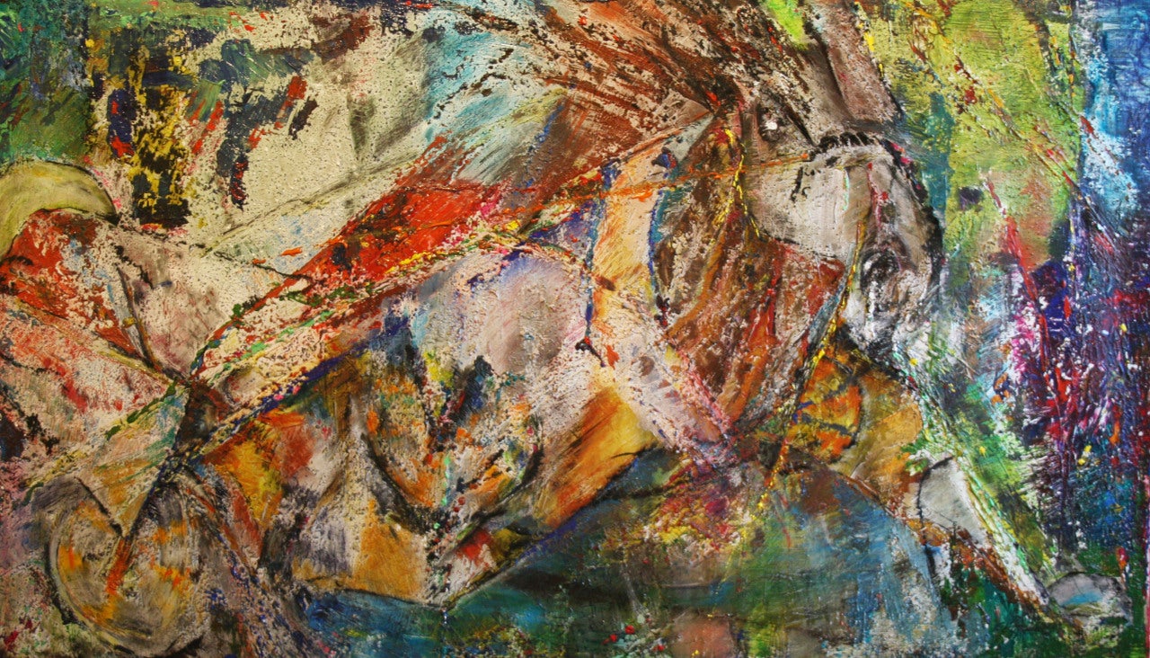 Raymond MacDonald Abstract Painting - Driving