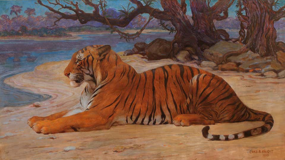 Charles Robert Knight - The River of Time (The Princeton Tiger) at 1stDibs
