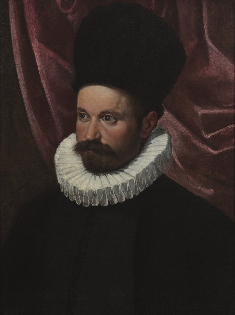 Portrait of a Gentleman - Painting by Jacopo Palma il Giovane