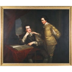 Portrait of George and Edward Finch-Hatton in Van Dyck Dress 3