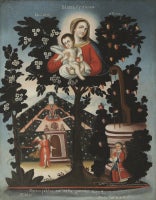 The Virgin and Child in a Tree with Marian symbols, an Angel, and the kneeling figure of Don Antonio Fernandos 6