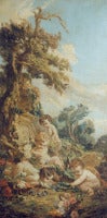 Cherubs Playing in a Landscape (one of a pair)
