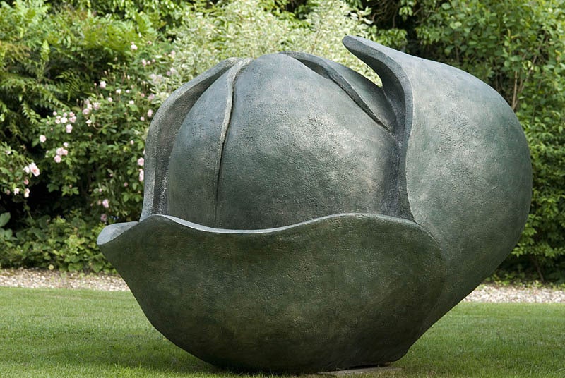 Monumental Magnolia Bud - monumental garden sculpture by Anne Curry MRBS For Sale 6