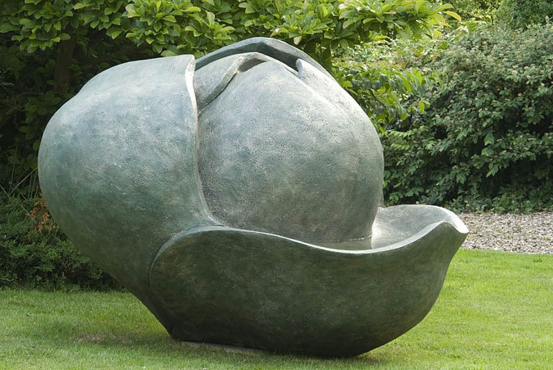 Monumental Magnolia Bud - monumental garden sculpture by Anne Curry MRBS For Sale 5