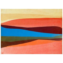 David Einstein Abstract Painting - Earth and Sky