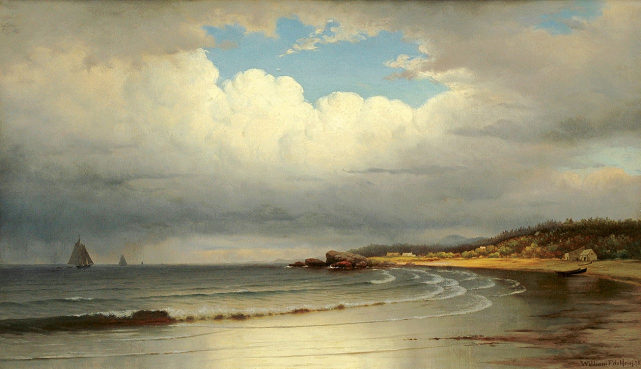 William Frederick de Haas Landscape Painting - A Quiet Cove