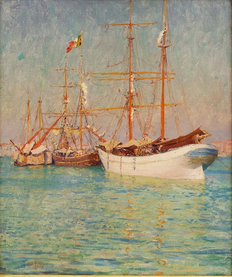 Walter Launt Palmer Landscape Painting - Venetian Reflections