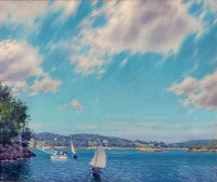 Edward Dufner - Sailing, Midsummer Antique Sailing, Midsummer