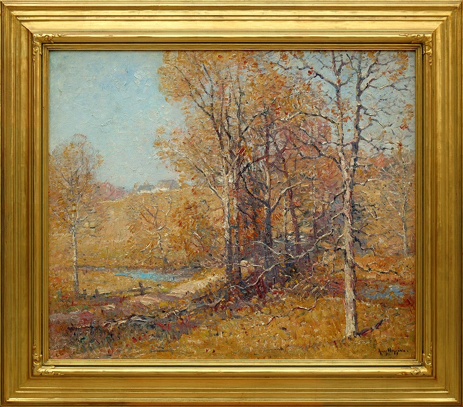 Connecticut Landscape - Painting by Guy Carleton Wiggins
