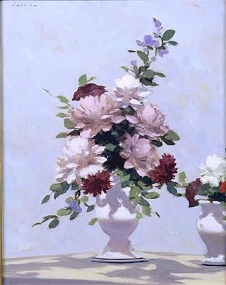 André Gisson Still-Life Painting - Still Life with Peonies