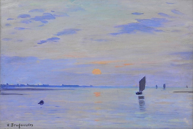 Scene of Venice - Painting by Victor Brugairolles