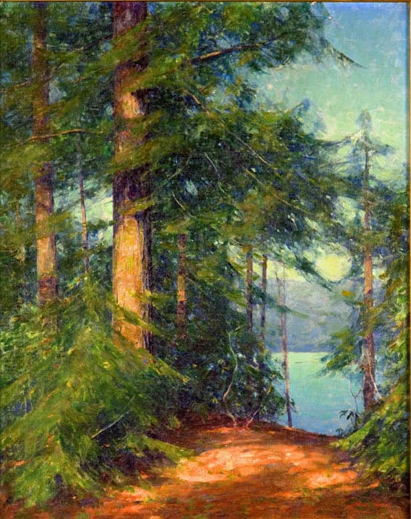 Allen Dean Cochran Landscape Painting - Woodland View