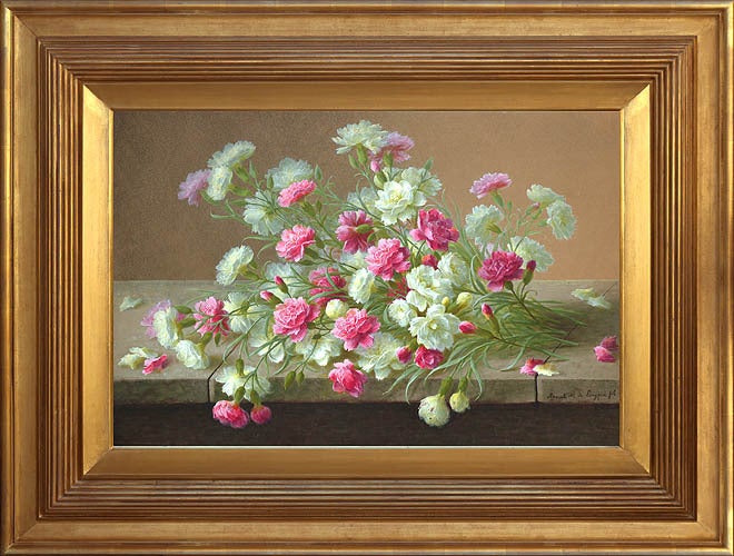 Floral Still Life - Painting by Raoul de Longpre