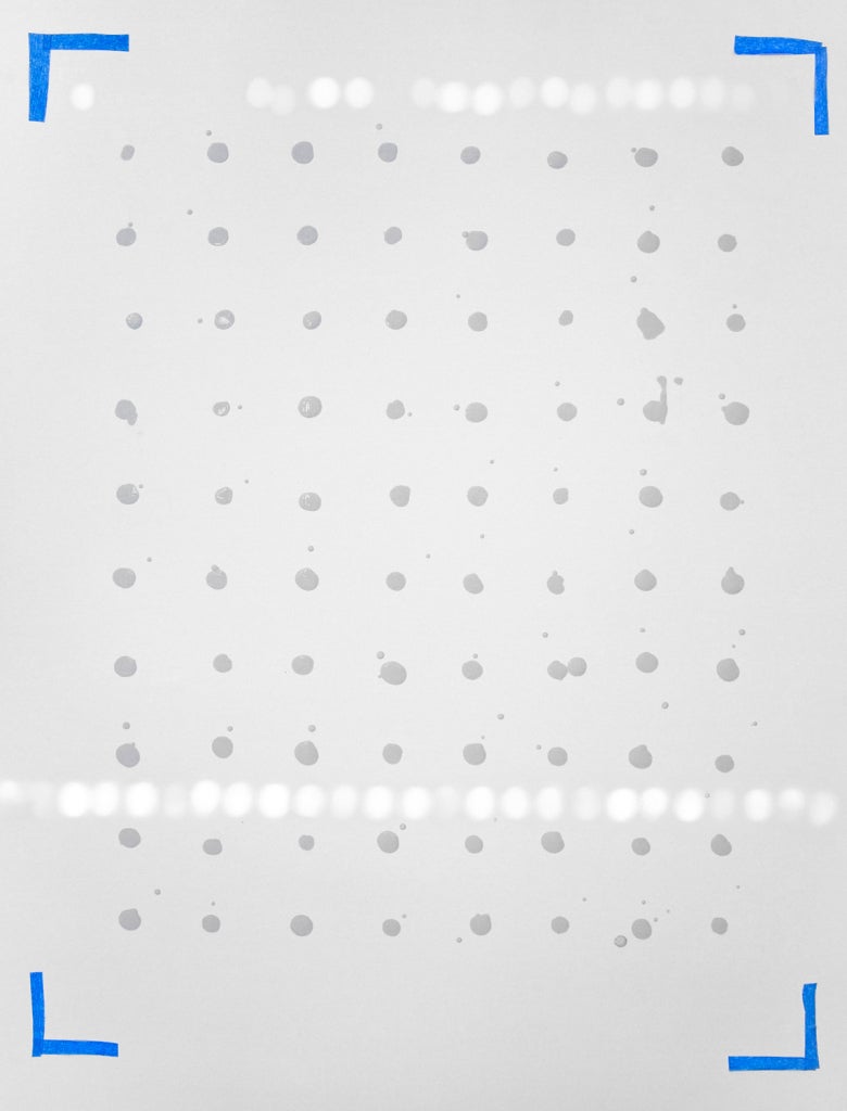 John Sisley Abstract Photograph - Water Drops (grid)