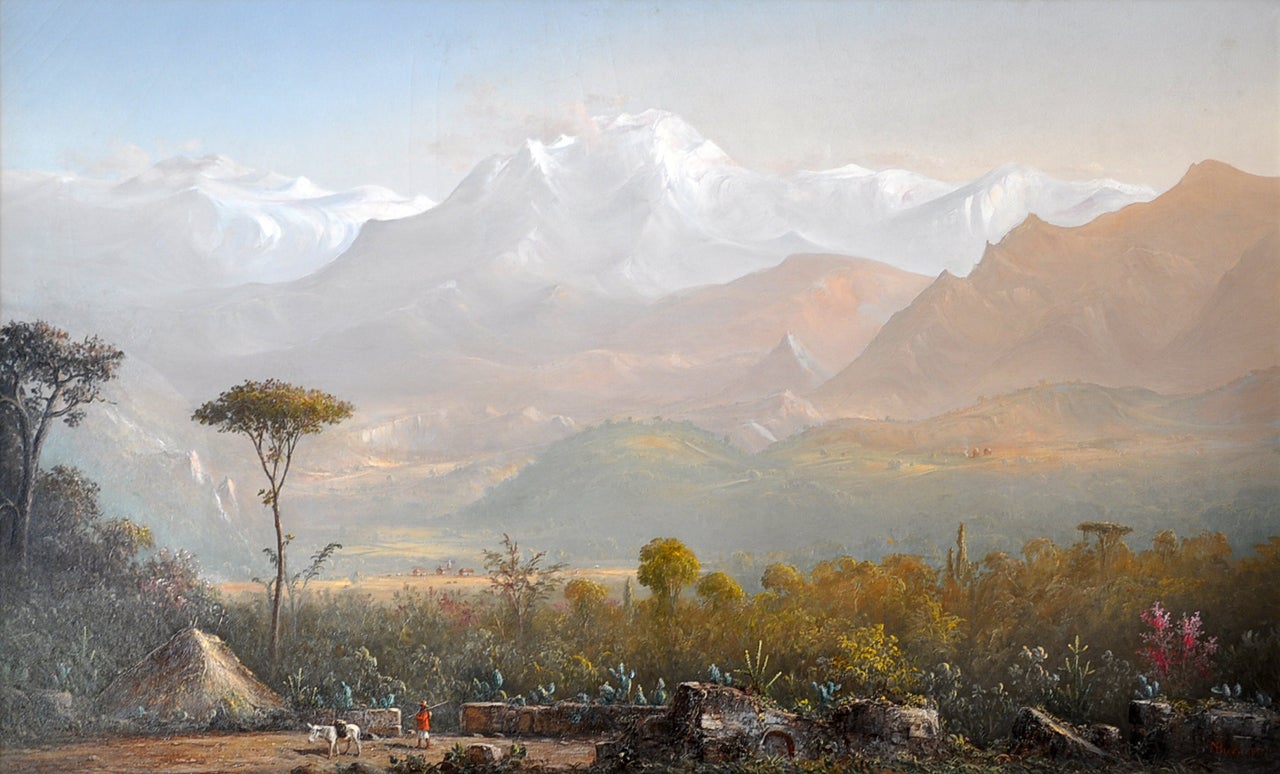 Norton Bush Landscape Painting - The Heart of the Peruvian Andes