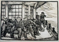 Old Sailors at the Pavilion in the Dunes, Breedene-Ostend, Belgium
