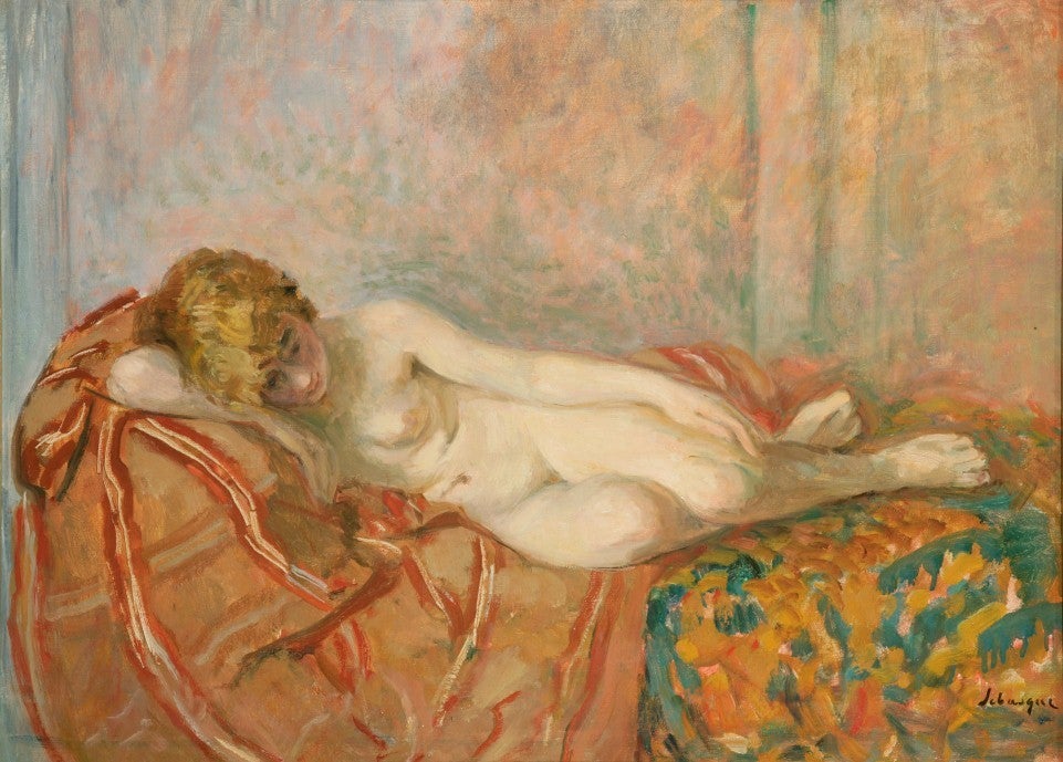 Henri Lebasque Interior Painting - Nu Blonde