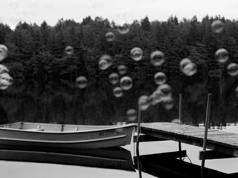 Lynda Churilla Black and White Photograph - Bubbles, Adirondacks