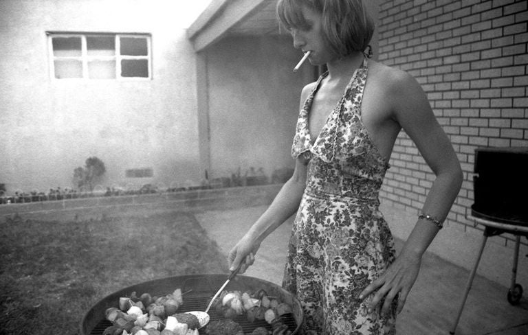 Melissa Incampo Black and White Photograph - Sarah's BBQ, Fourth of July