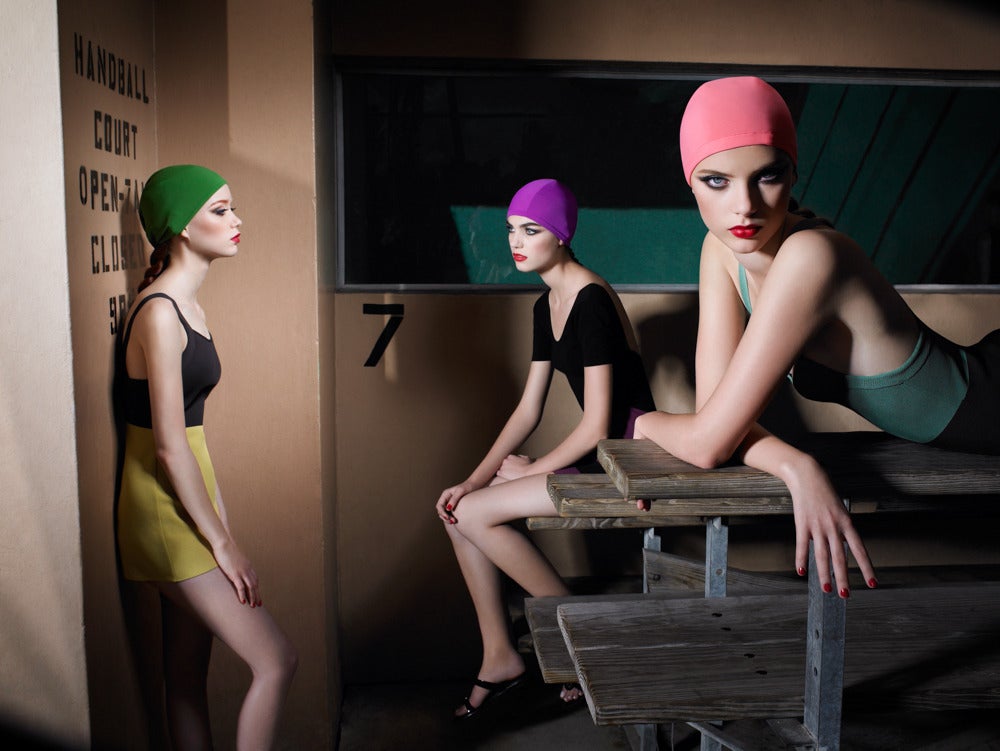 Swimmer Cap - Photograph by Greg Lotus