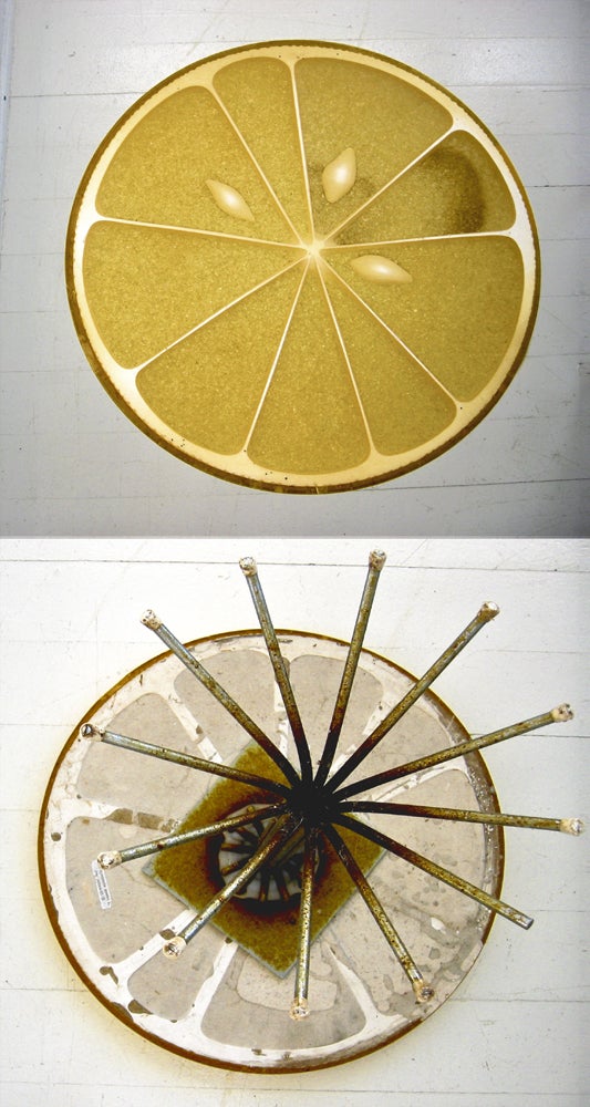 Danielle Epstein Abstract Photograph - Lemon Table