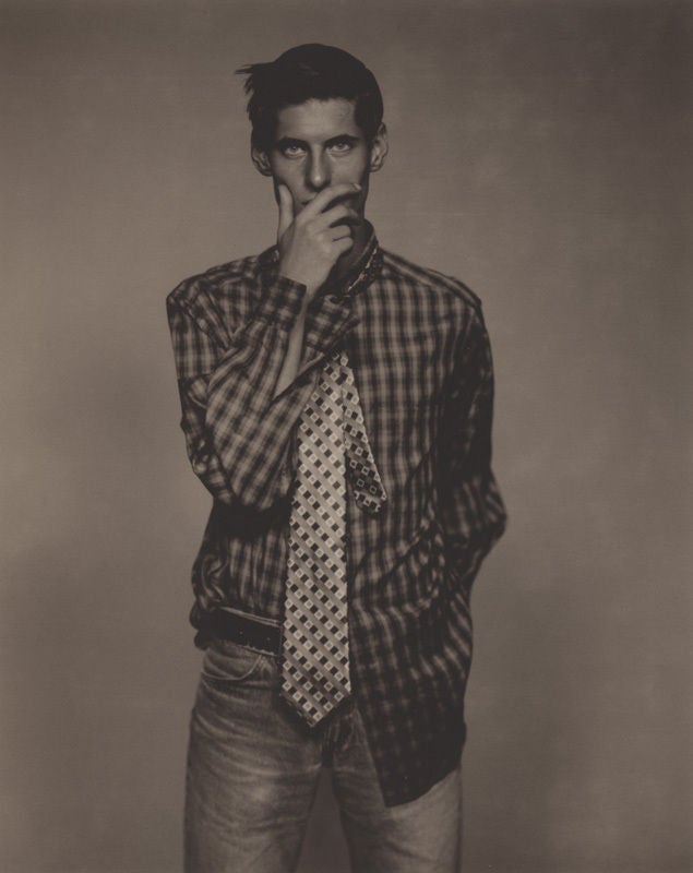 "Mark in Plaid", 1995 - Photograph by Jose Picayo