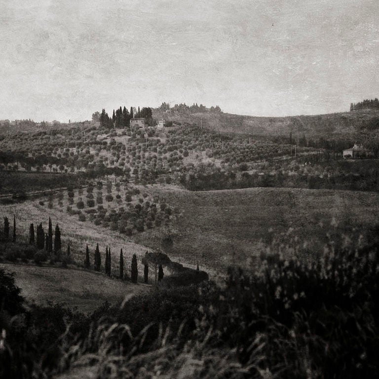 Pete Kelly Landscape Photograph – ""Tuscan Landscape", Bacio, Toskana, 2006