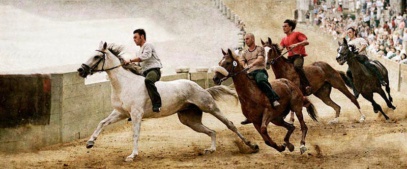 Color Photograph di Pete Kelly - "Il Palio", Siena, Toscana, 2006
