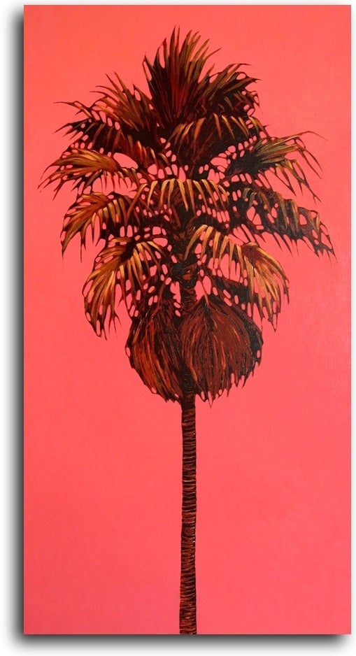 Robert Dunahay Landscape Painting - Little Pink Palm