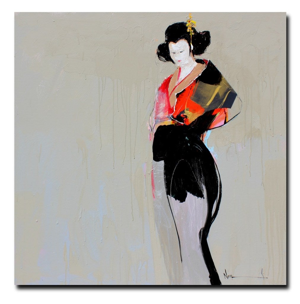 Geisha Spring I - Painting by Neil Nagy